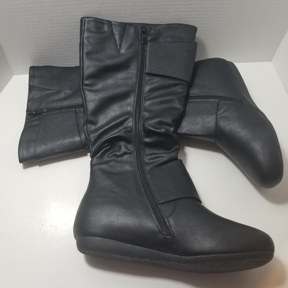 Top Moda Bank 85 women's black boots size 8 1/2